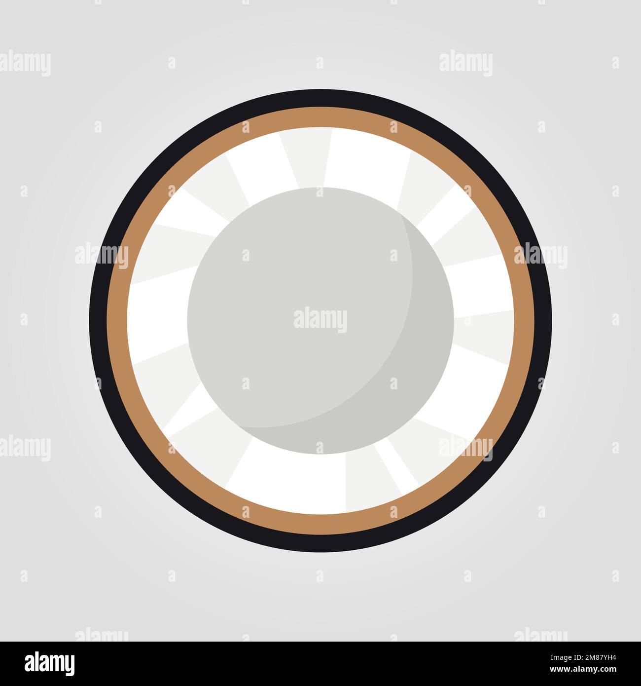 Fruits de noix de coco médias sociaux Emoji. Modern simple Vector pour site Web ou application mobile Illustration de Vecteur