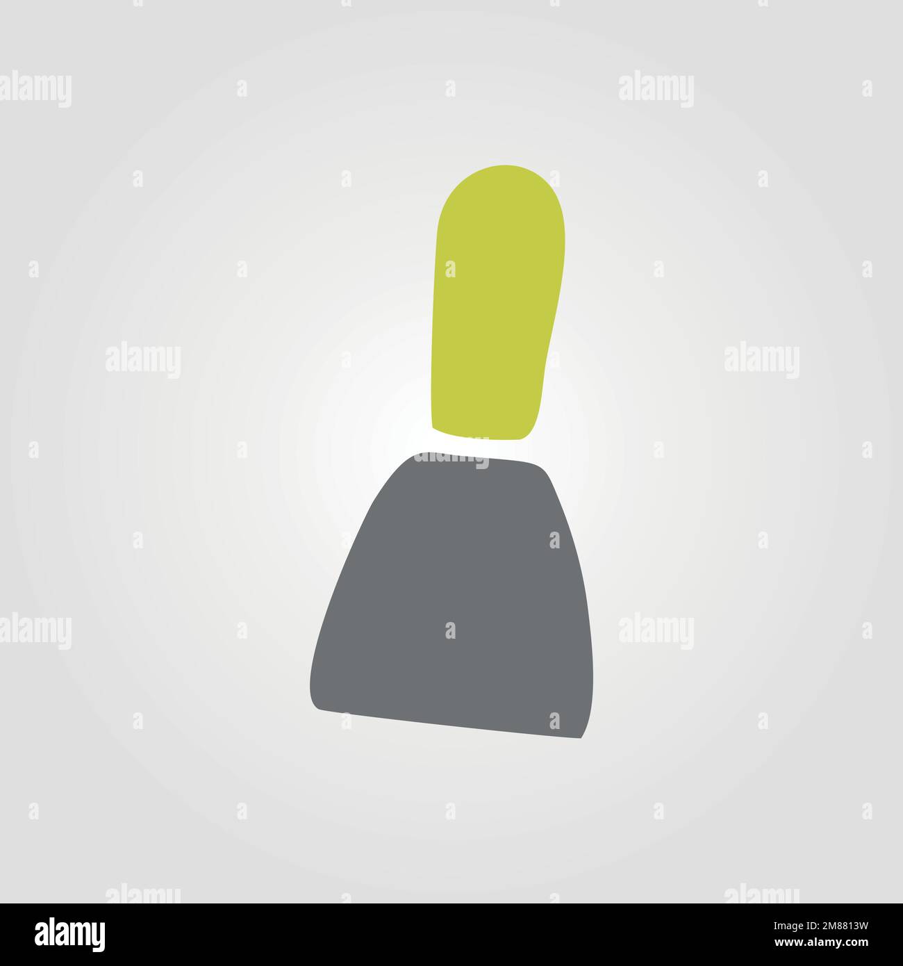 icône de l'outil de construction et de rénovation à lame commune fendue, illustration vectorielle du concept de réparation à domicile Illustration de Vecteur