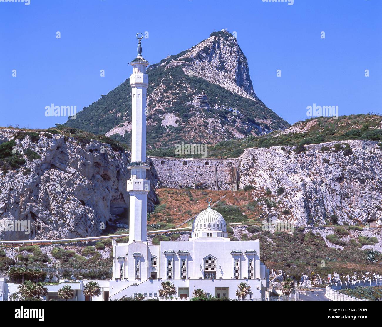 Le Roi Fahd Bin Abdulaziz Mosquée, Europa Point, Gibraltar Banque D'Images