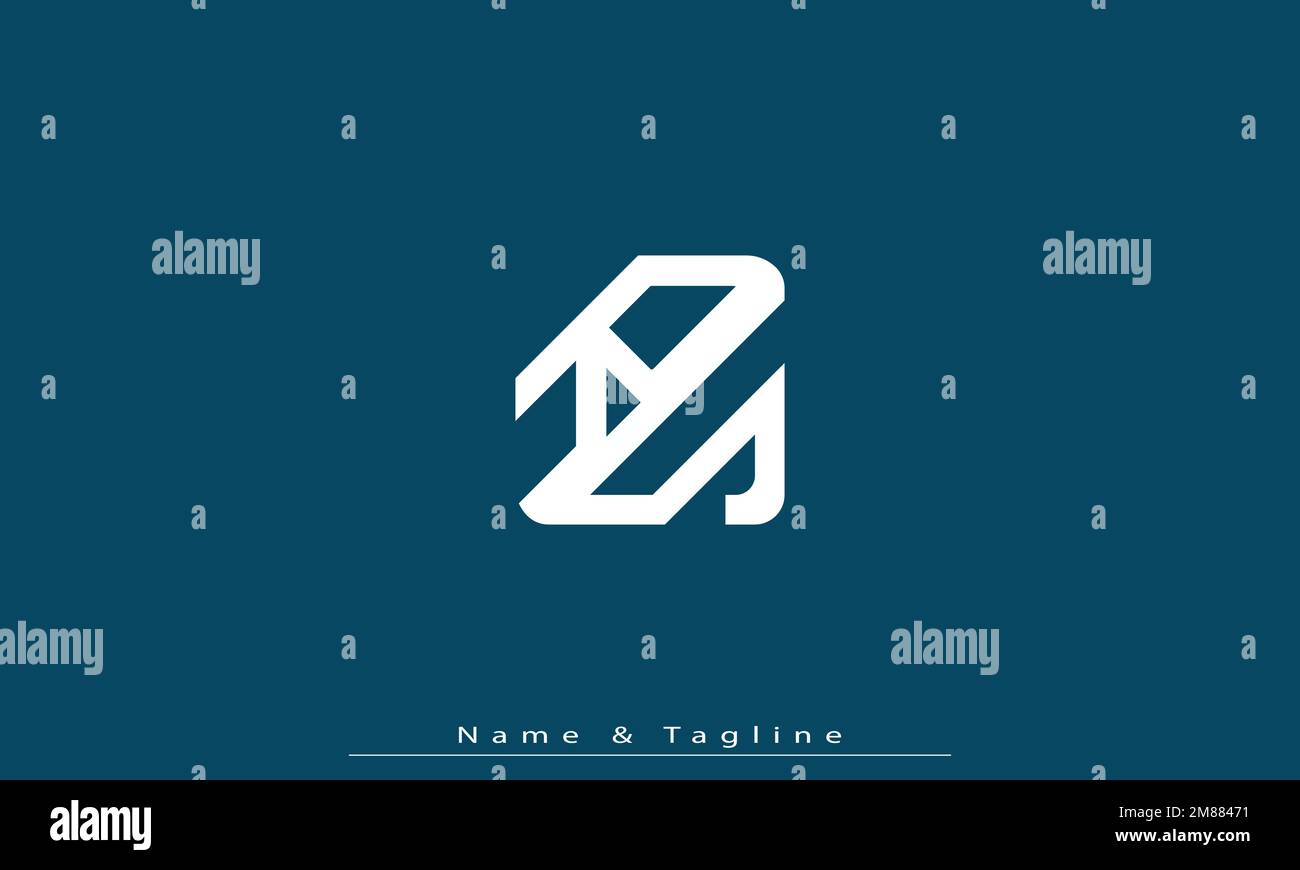 Lettres de l'alphabet initiales Monogram logo RS , SR Illustration de Vecteur