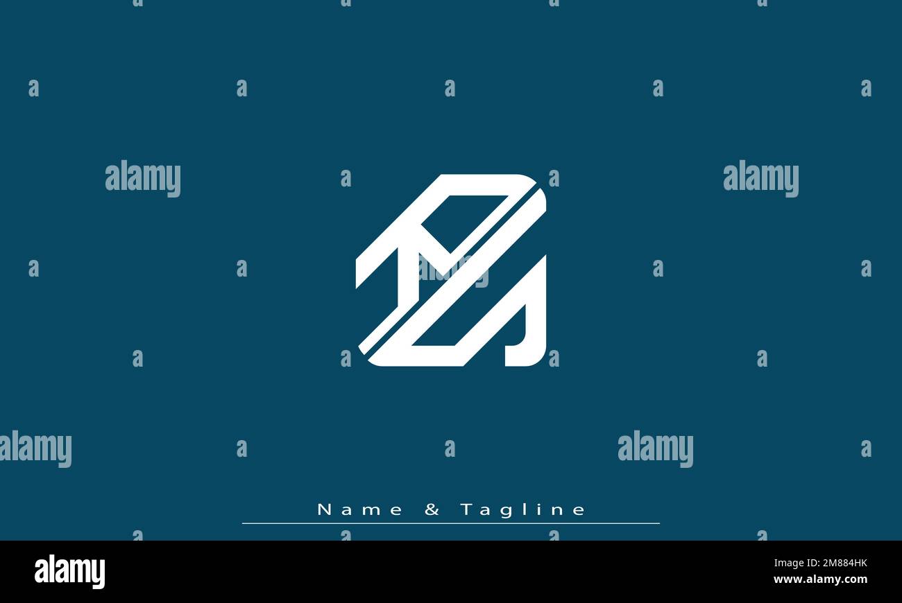 Lettres de l'alphabet initiales Monogram logo RS , SR Illustration de Vecteur