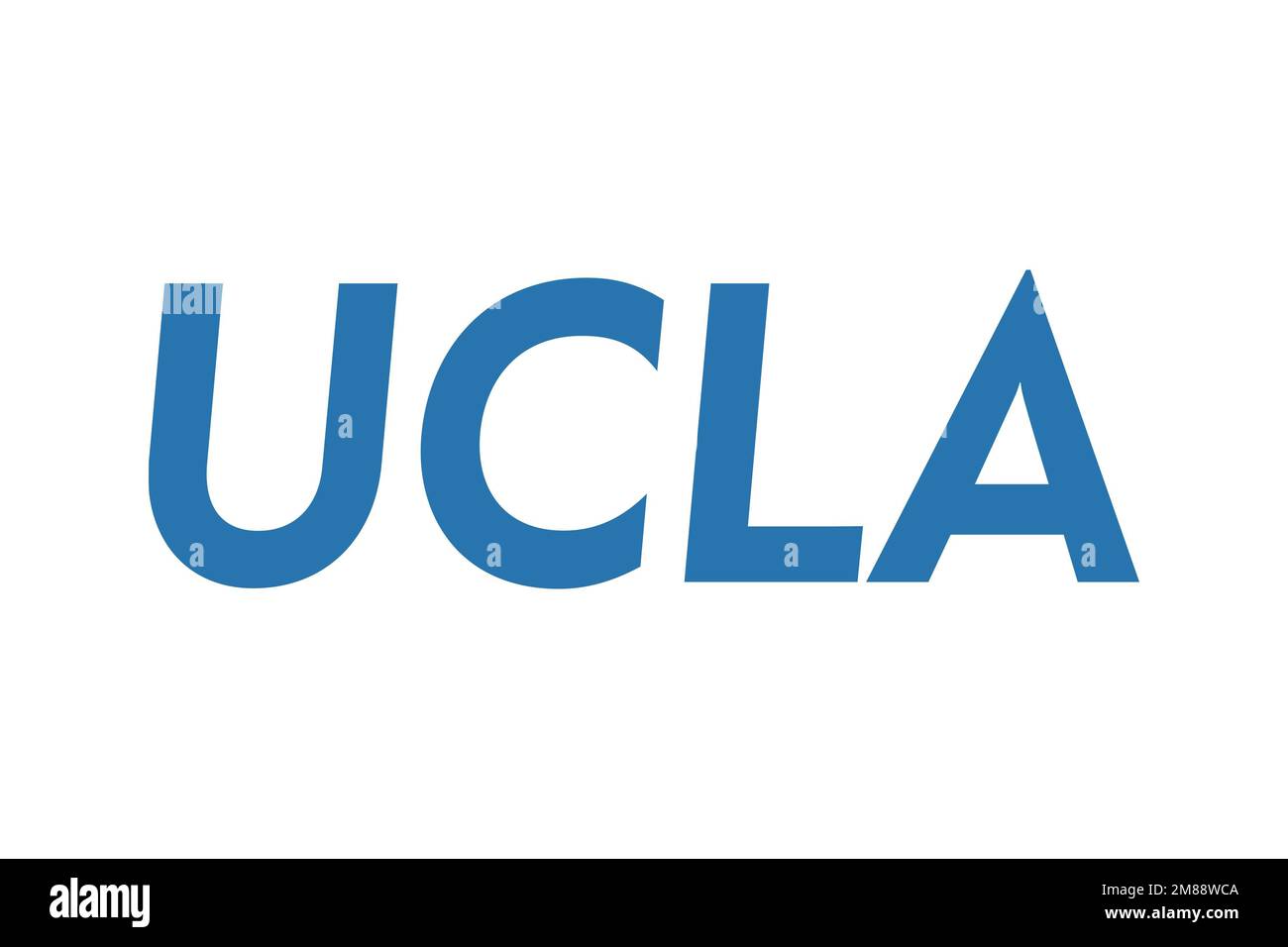 University of California Los Angeles, logo, fond blanc Banque D'Images