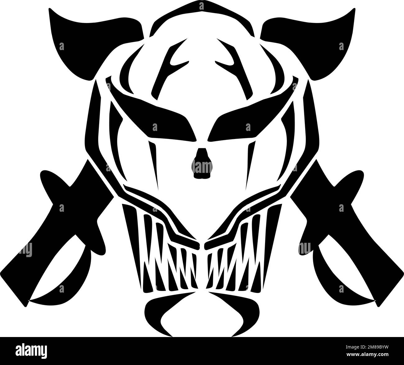 Design Jack Pirate Flag avec crâne et épées croisées en version légère Illustration de Vecteur