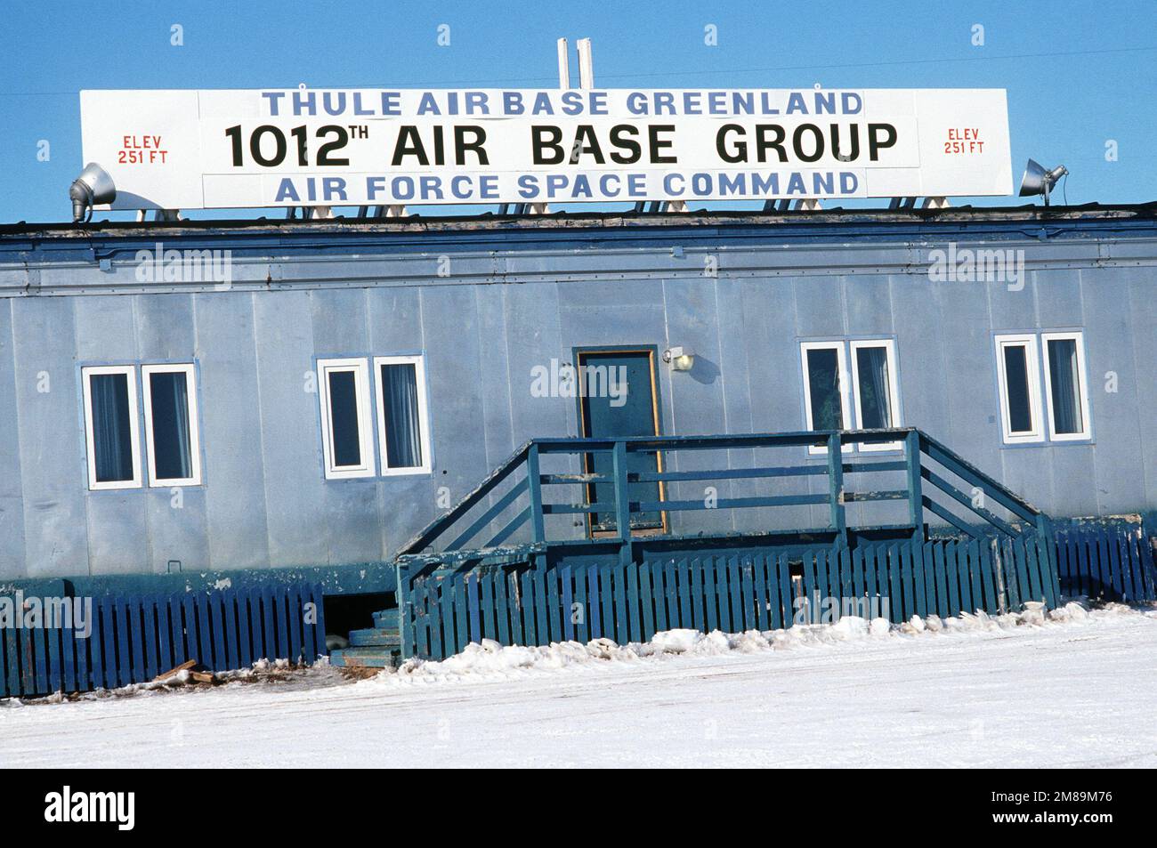 DF-ST-89-07837. Base: Thule Air base pays: Groenland (GRL) Banque D'Images