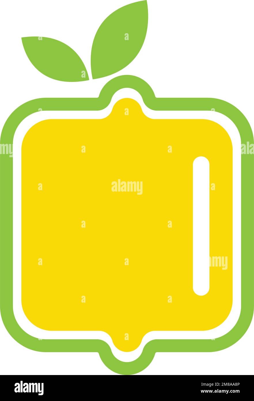 Illustration du logo ICON citron Illustration de Vecteur