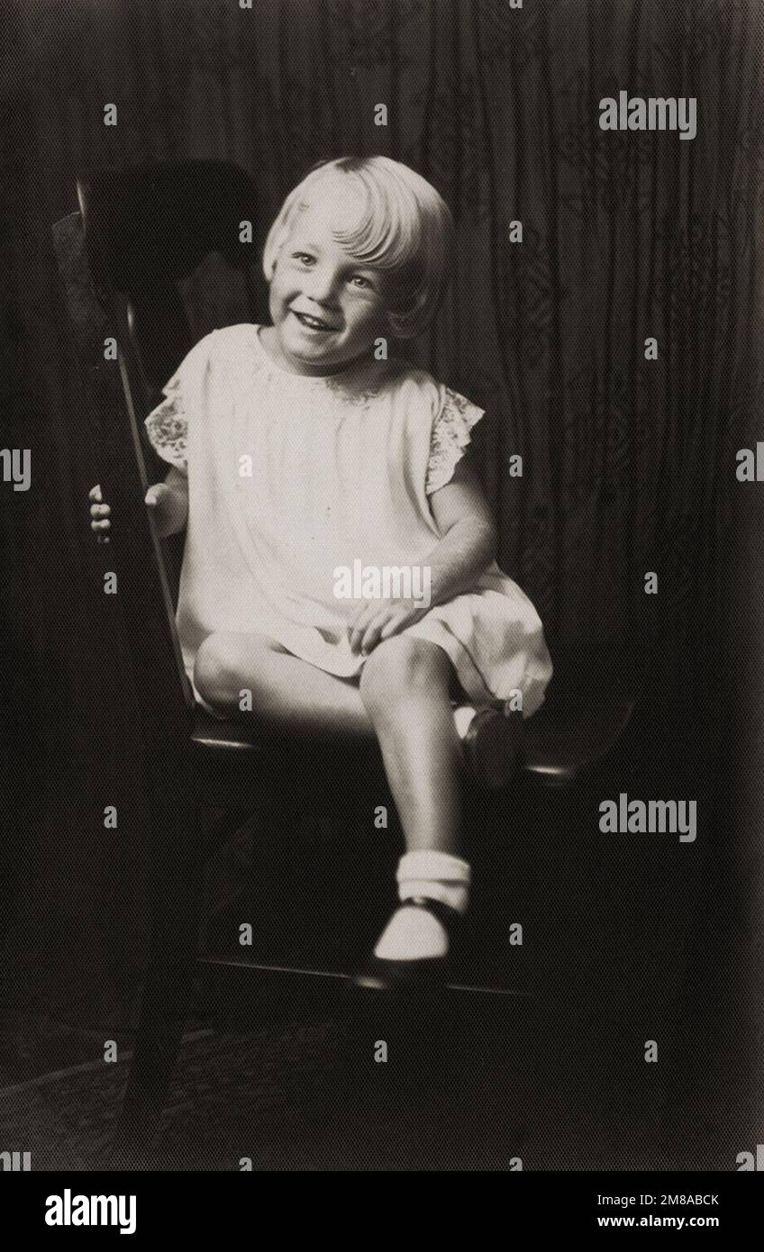 Marilyn Monroe photographie d'enfance - Norma Jeane à 6 ans Banque D'Images