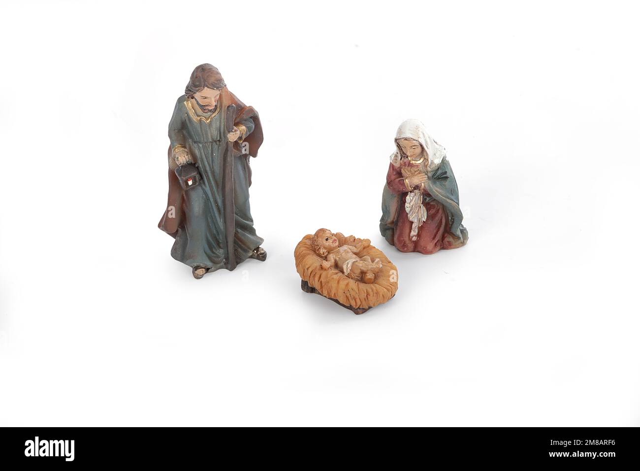 Statues de la Nativité du Ensemble de scène Naissance de Jésus Figurine  Figure religieuse catholique Sculpture en résine pour A