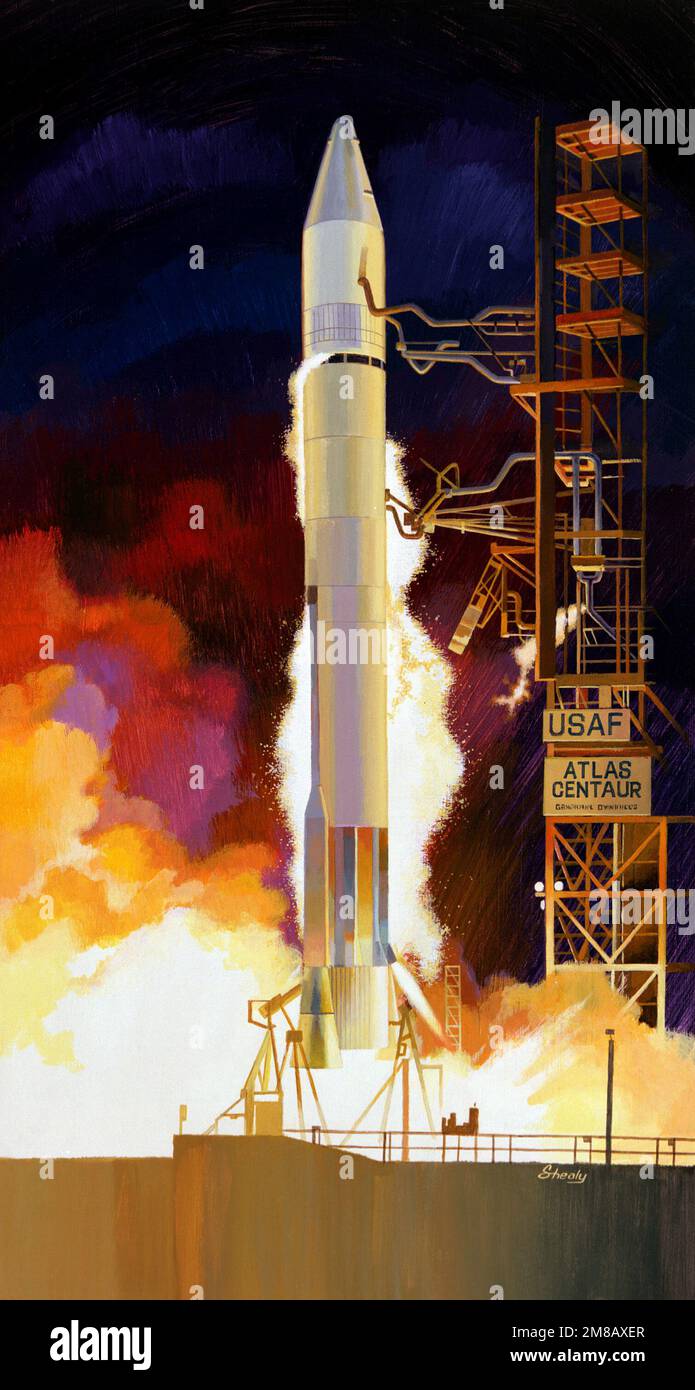 Œuvres d'art: 'Hot Launch - Titan II'- artiste: Charles P. Shealy. Pays : inconnu Banque D'Images