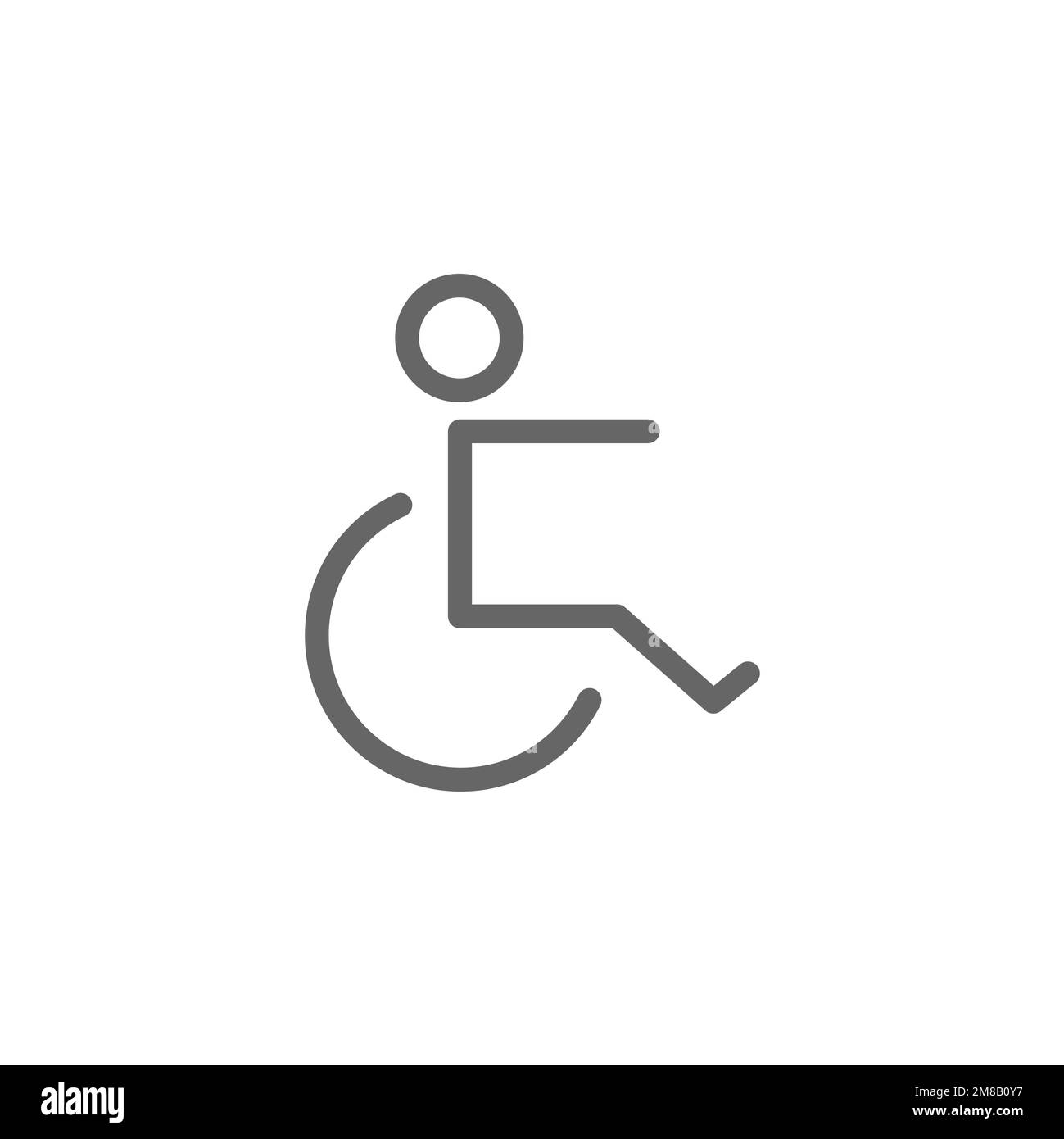Icône de fauteuil roulant, modèle de ressource graphique, illustration vectorielle. Illustration de Vecteur