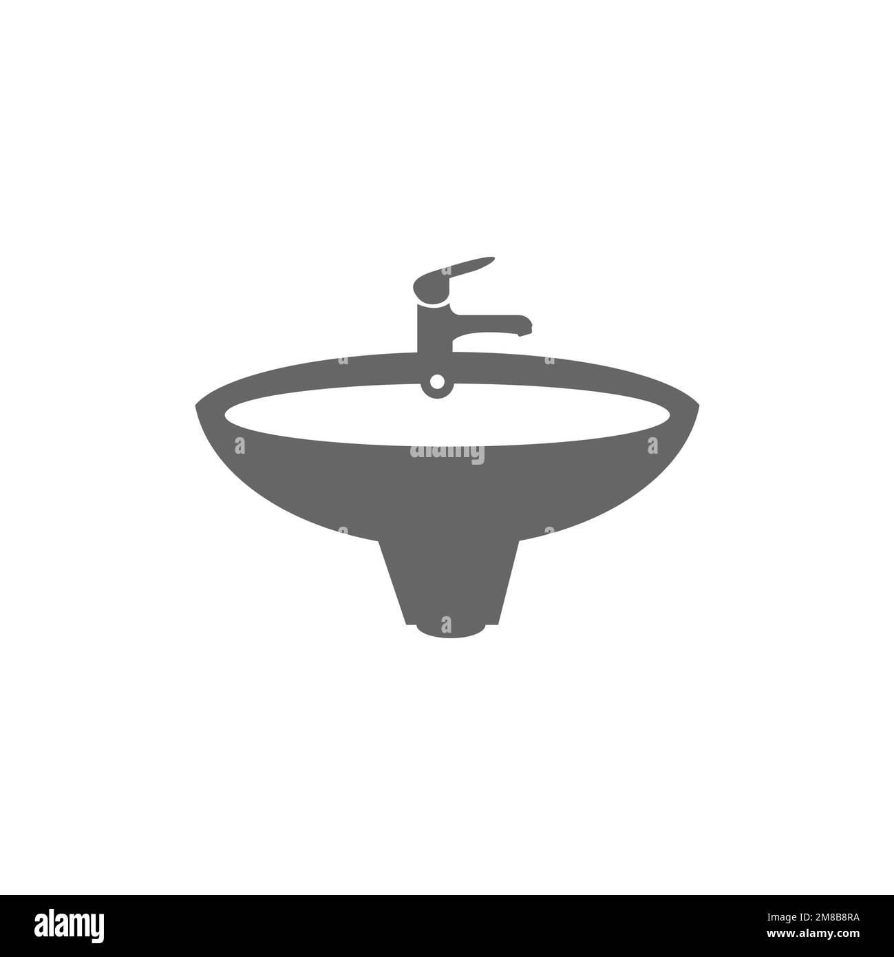 Icône de bassin de lavage, modèle de ressource graphique, illustration ...