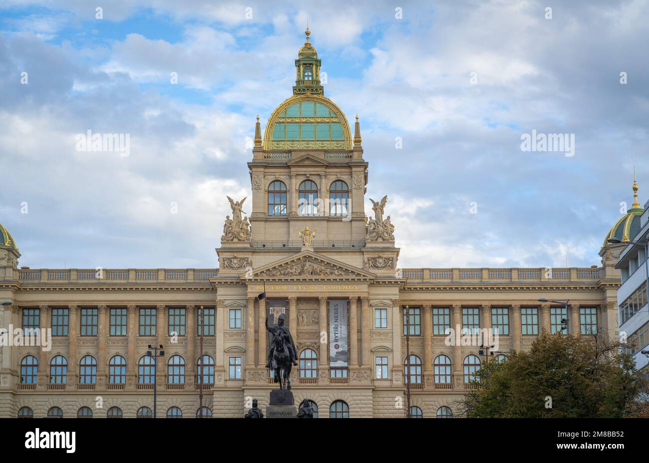 Musée national de la place Venceslas - Prague, République tchèque Banque D'Images