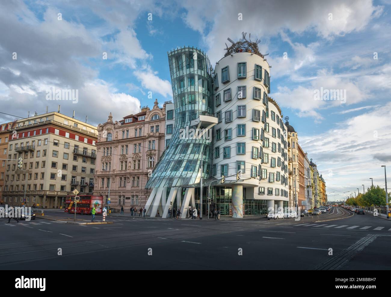 Dancing House - Prague, République Tchèque Banque D'Images