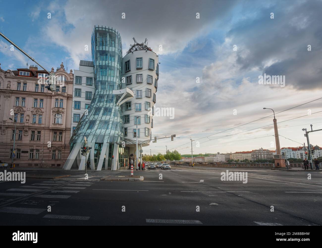 Dancing House - Prague, République Tchèque Banque D'Images