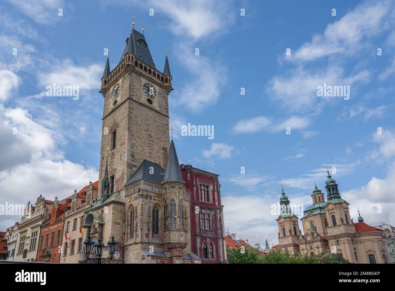 Ancien hôtel de ville à la place de la Vieille ville - Prague, République Tchèque Banque D'Images