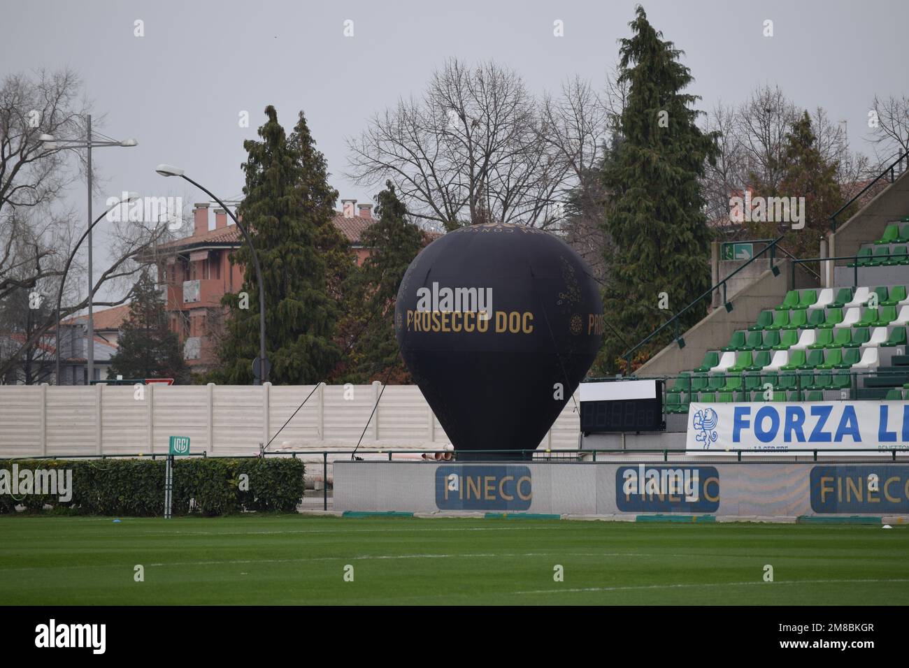Stadio di Monigo, domicile de Benetton, rugby à Trévise en Italie lors d'un match URC en janvier 2023 Banque D'Images
