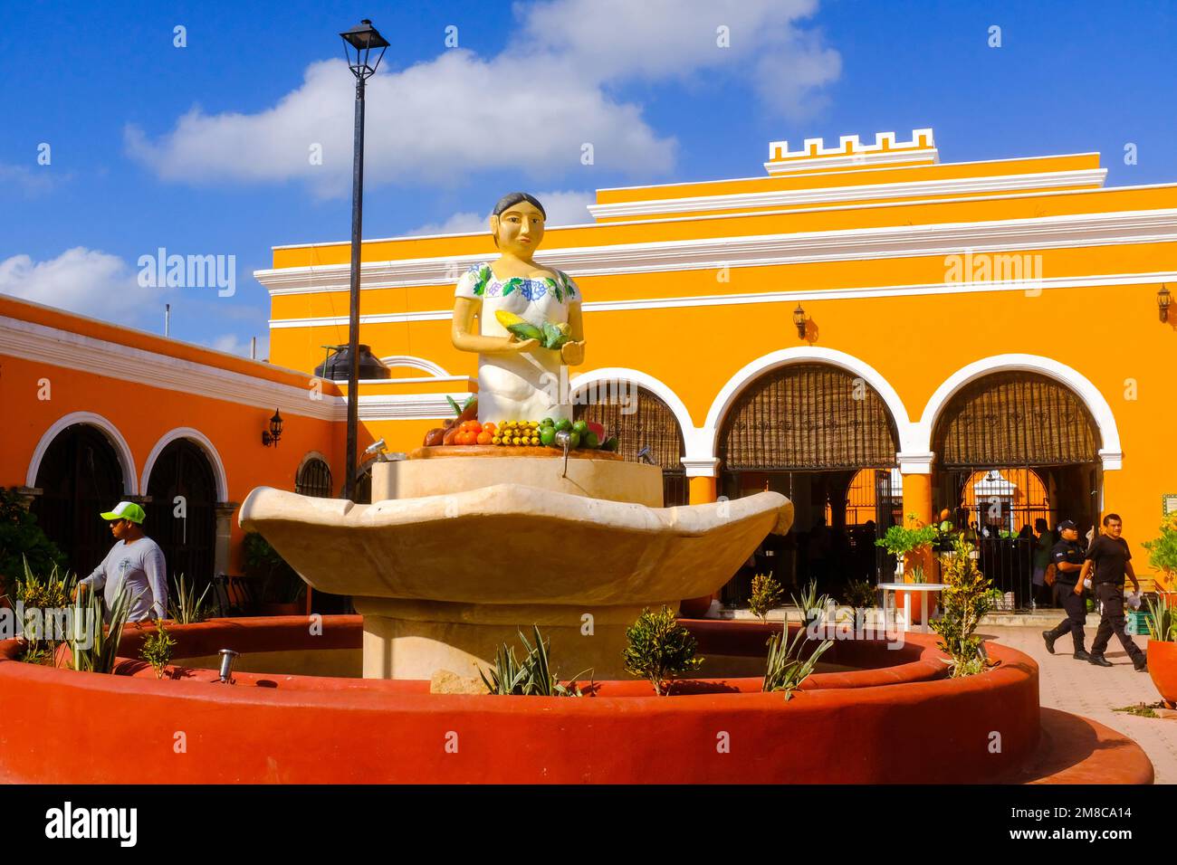 Belle ville d'Espita, Yucatan, Mexique Banque D'Images