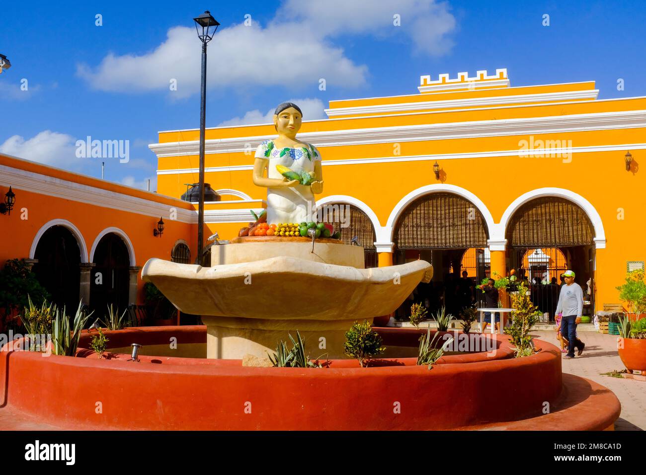 Belle ville d'Espita, Yucatan, Mexique Banque D'Images