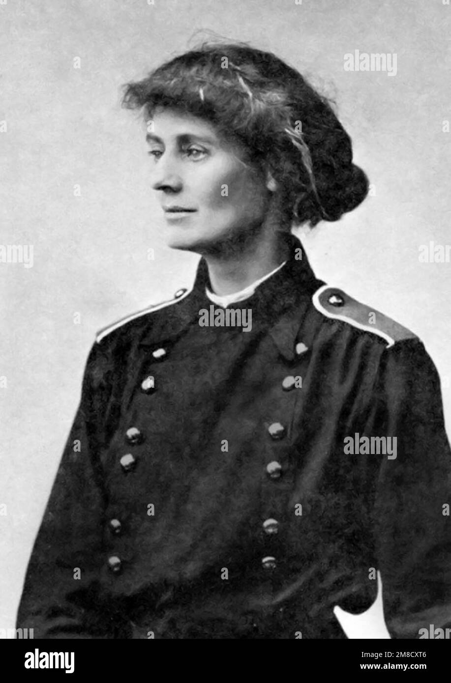 Constance Markiewicz. Portrait du politicien irlandais et révolutionnaire, Constance Georgine Markiewicz (née Gore-Booth, 1868-1927), aussi connue sous le nom de comtesse Markiewicz et Madame Markiewicz Banque D'Images