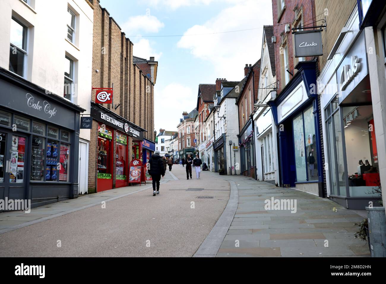 High Street, Stroud, Gloucestershire, Angleterre. - 13 janvier 2023 photo par Thousand Word Media/Andrew Higgins Banque D'Images