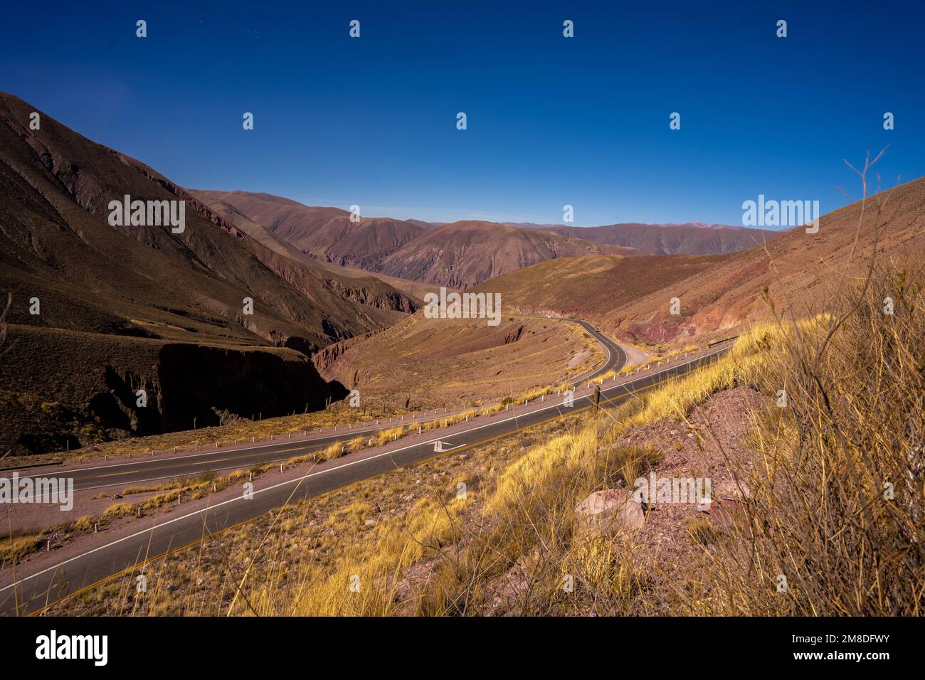 La gorge de Cuesta de Lipan dans le village de Purmamarca à Jujuy, en Argentine Banque D'Images