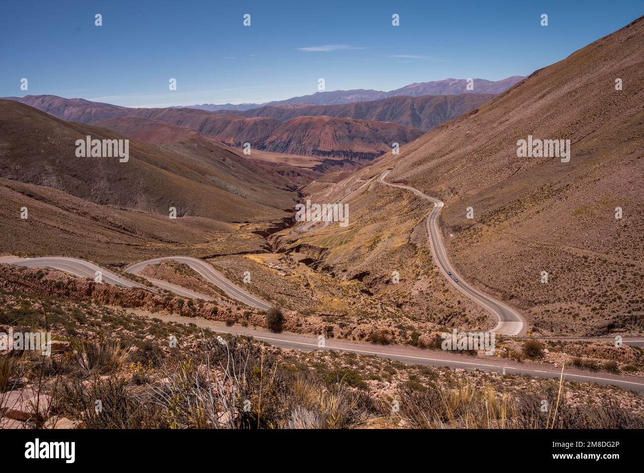 La gorge de Cuesta de Lipan dans le village de Purmamarca à Jujuy, en Argentine Banque D'Images