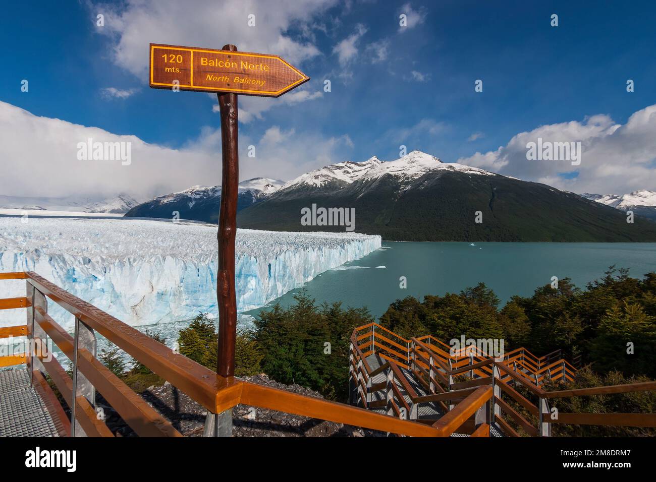 Glacier Perito Moreno, parc national de Los Glaciares, province de Santa Cruz, Patagonie Argentine. Banque D'Images