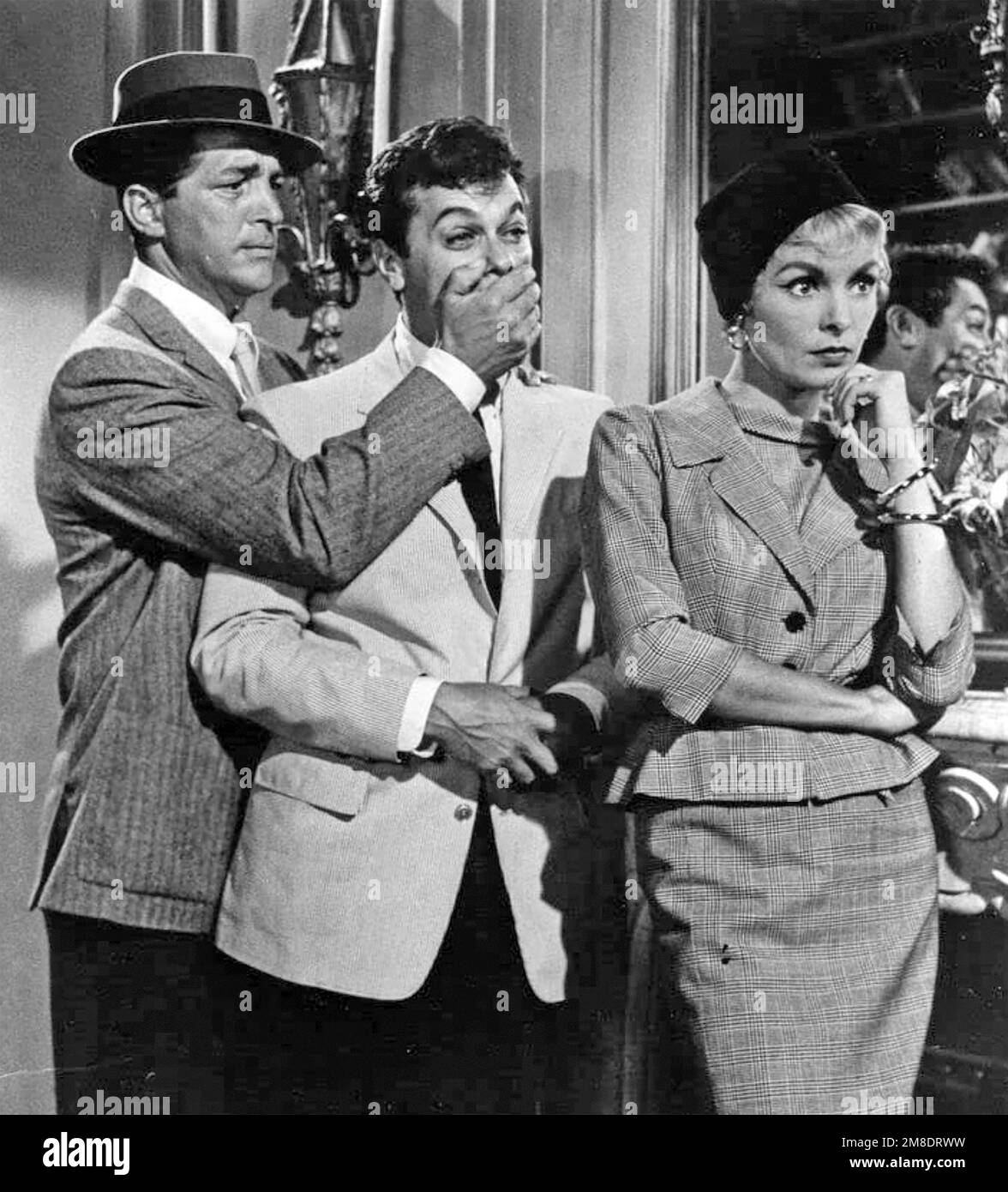 QUI ÉTAIT CETTE DAME ? 1960 Columbia Pictures film avec de gauche Dean Martin, Tony Curtis, Janet Leigh Banque D'Images