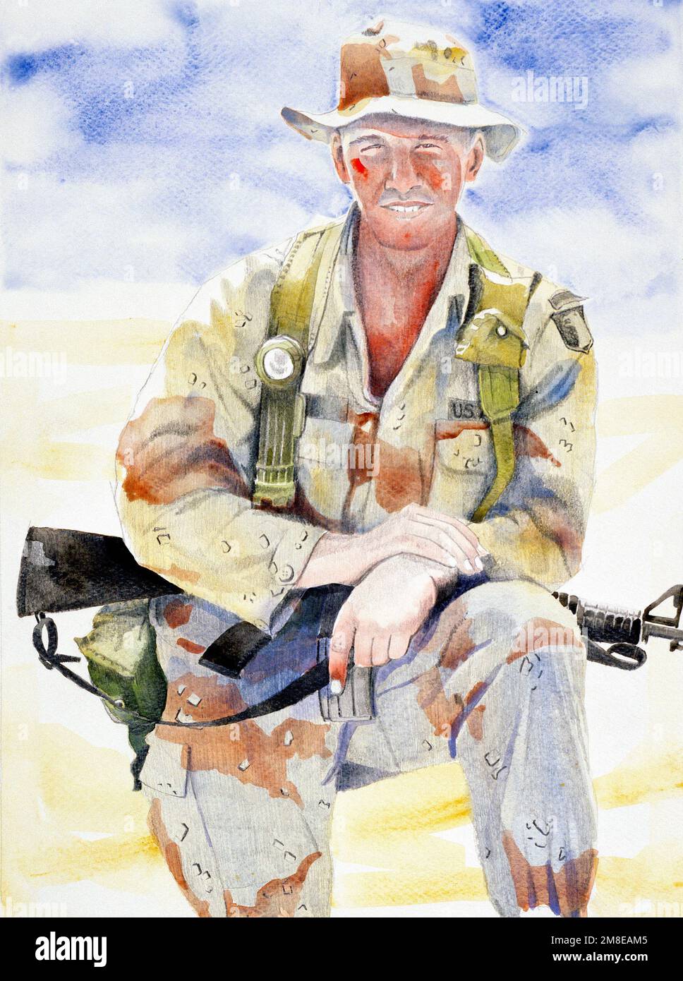 Œuvres d'art: '101st Airborne Soldier' artiste: Peter Varisano Numéro de catalogue: 1,2.91. Pays : inconnu Banque D'Images