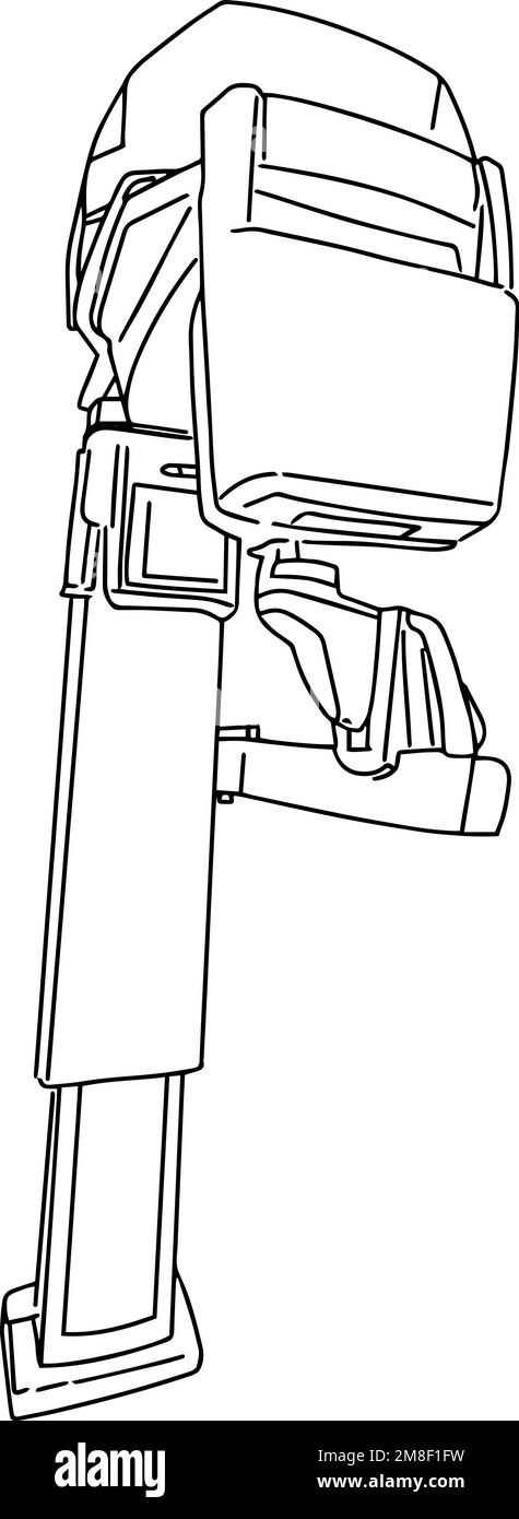 schéma du dispositif de radiographie panoramique Illustration de Vecteur