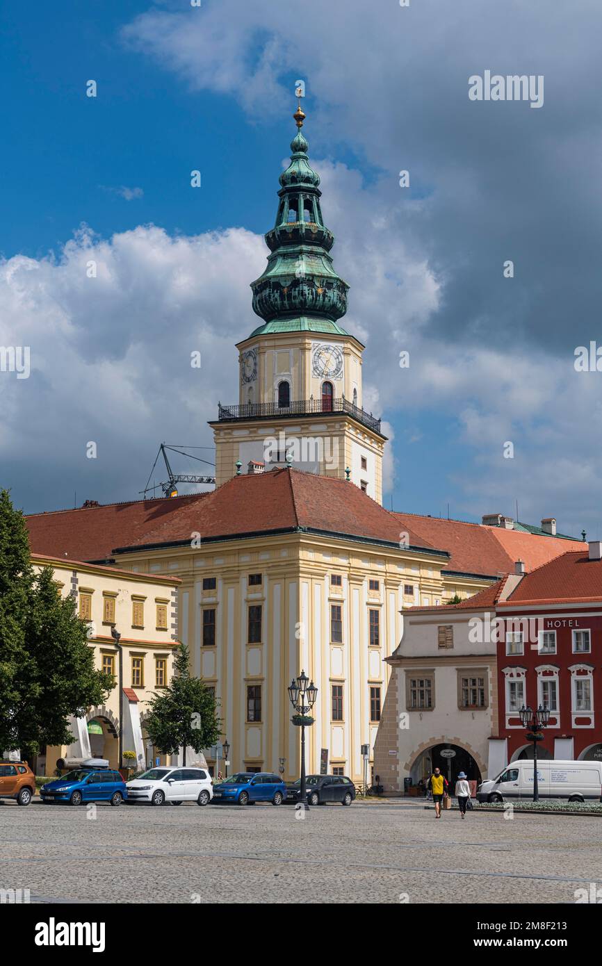 Palais des archevêques, jardins et château du site de l'UNESCO à Kromeriz, République tchèque Banque D'Images