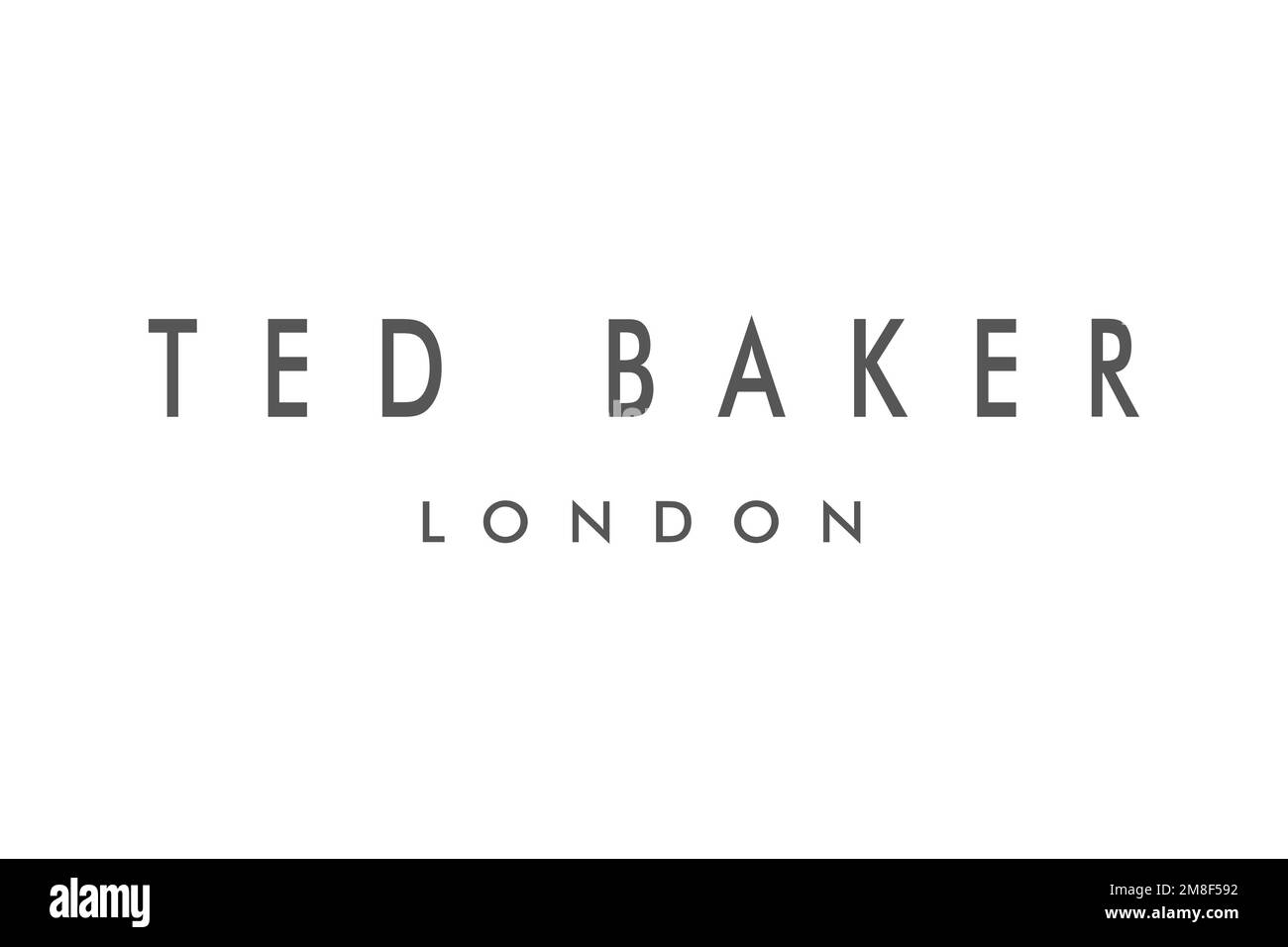 Ted Baker, logo, fond blanc Banque D'Images