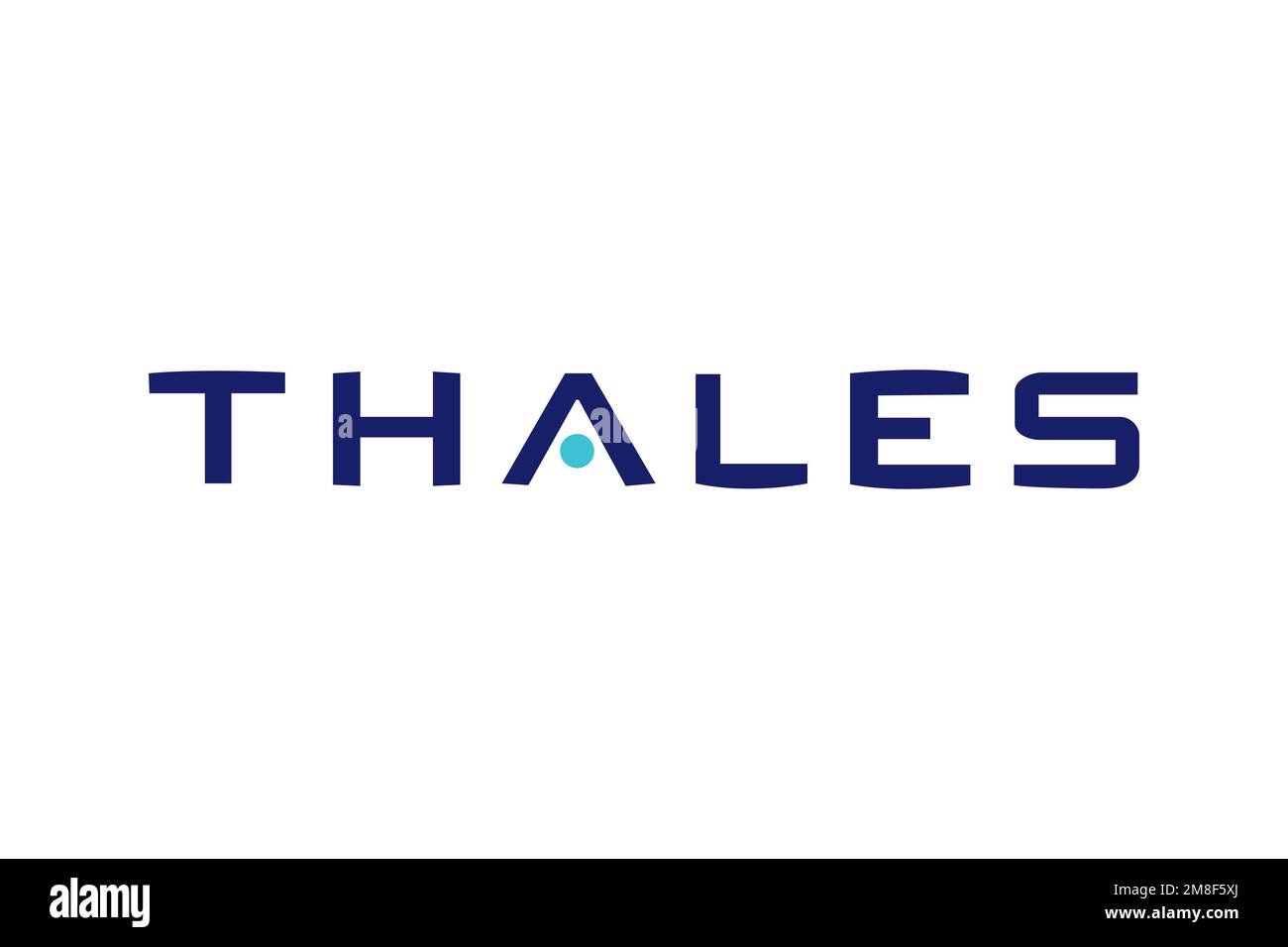 Thales Group, logo, fond blanc Banque D'Images