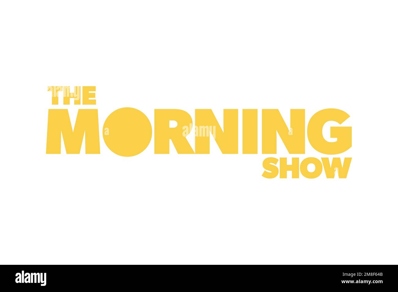 The Morning Show American TV series, logo, fond blanc Banque D'Images