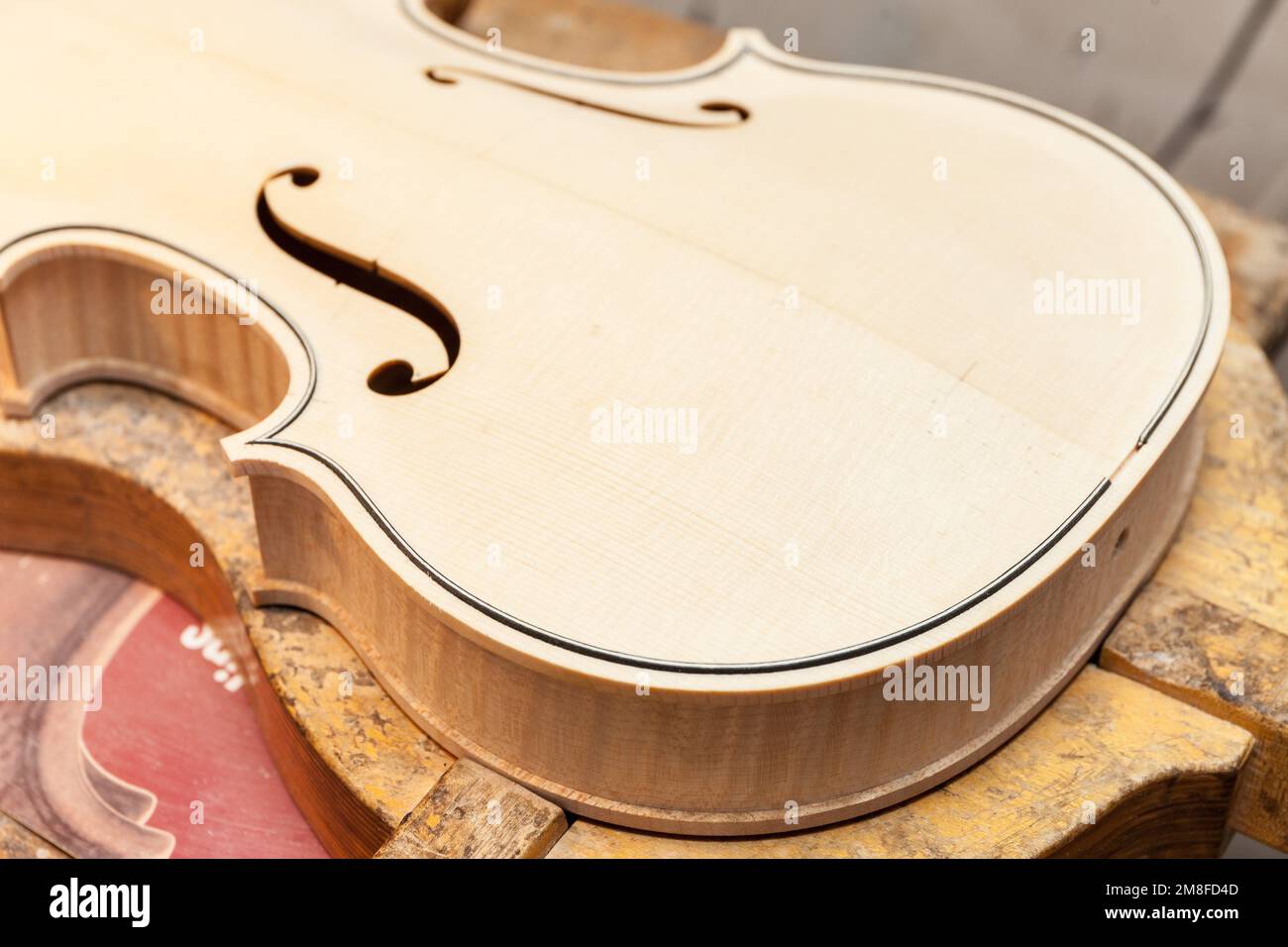 fabrication de violon Banque D'Images