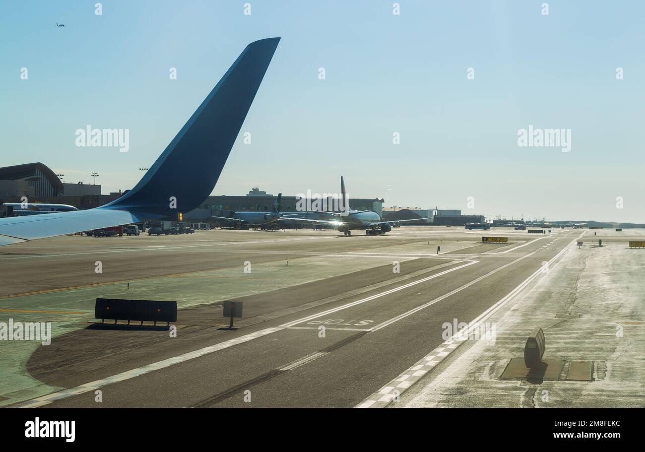 Détails de l'aéroport LAX à Los Angeles, Californie, États-Unis. Banque D'Images