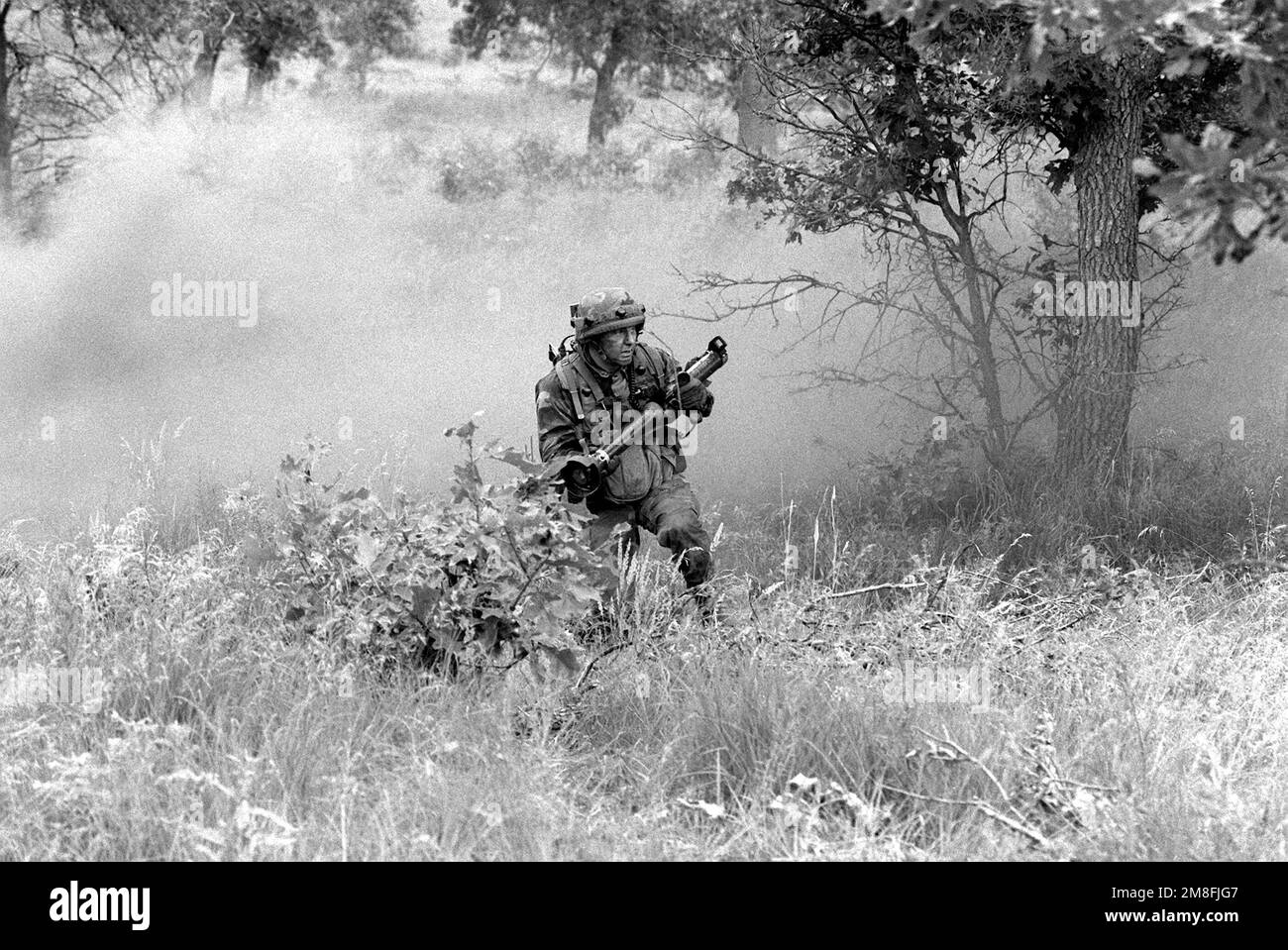 Un soldat armé d'une arme anti-char Viper Light recherche l'ennemi au cours d'un exercice d'entraînement. Base: Fort McCoy État: Wisconsin(WI) pays: Etats-Unis d'Amérique (USA) Banque D'Images Un soldat armé d'une arme anti-char Viper Light recherche l'ennemi au cours d'un exercice d'entraînement. Base: Fort McCoy État: Wisconsin(WI) pays: Etats-Unis d'Amérique (USA) Banque D'Images