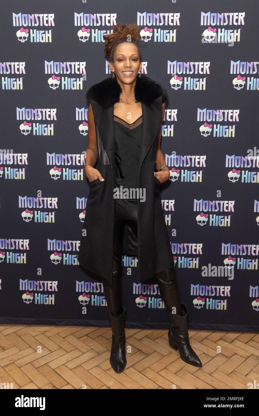 Londres, Royaume-Uni. 13th janvier 2023. Judi Shekoni à la fête du vendredi de Monster High Freaky à One Marylebone à Londres. Crédit : SOPA Images Limited/Alamy Live News Banque D'Images