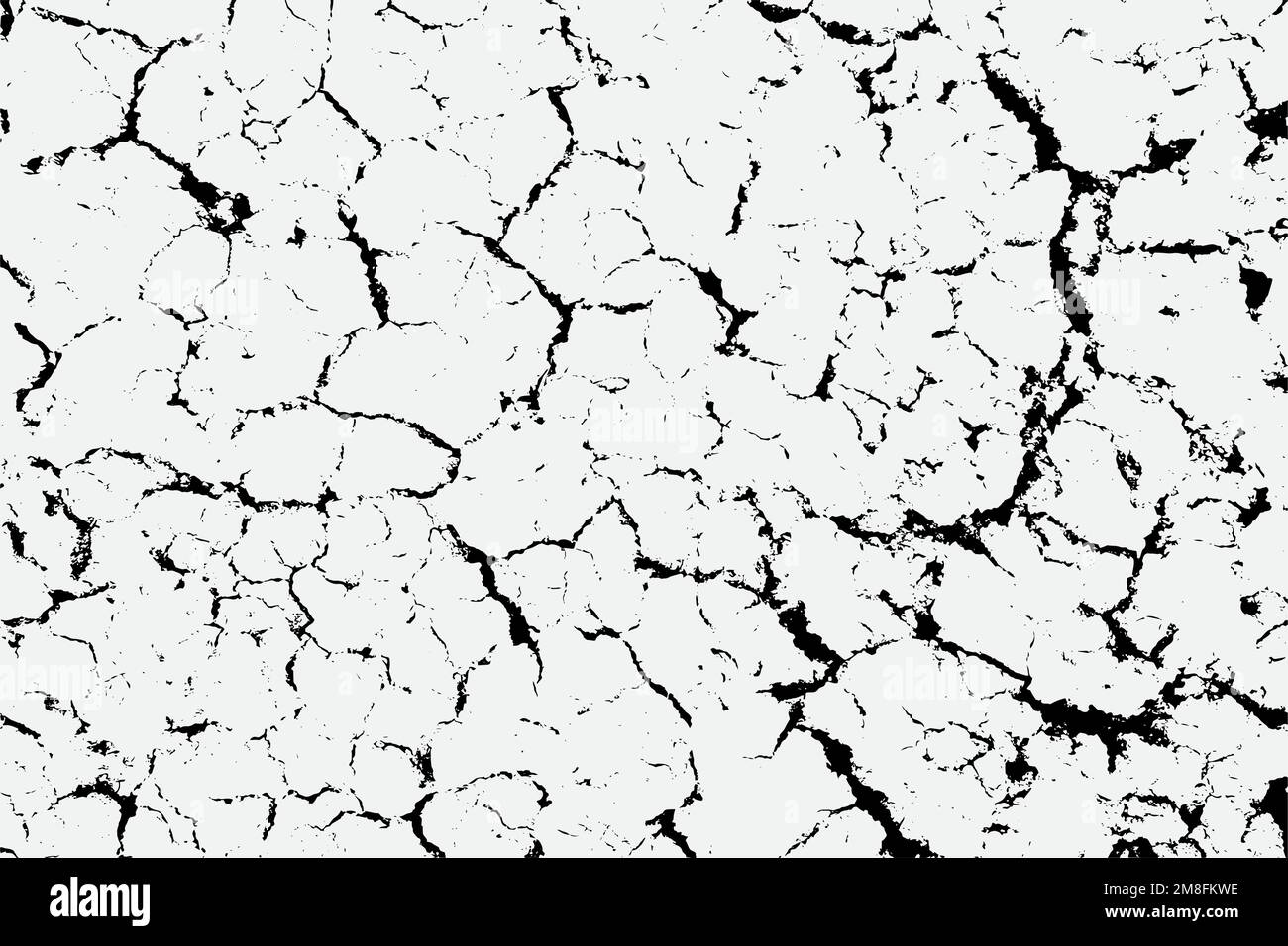 Texture de fissures arides et de taches, texture noire et blanche fond EPS vecteur Illustration de Vecteur