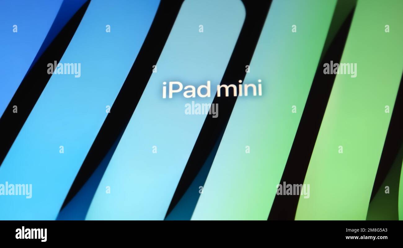 Affichage d'un iPad mini Banque D'Images