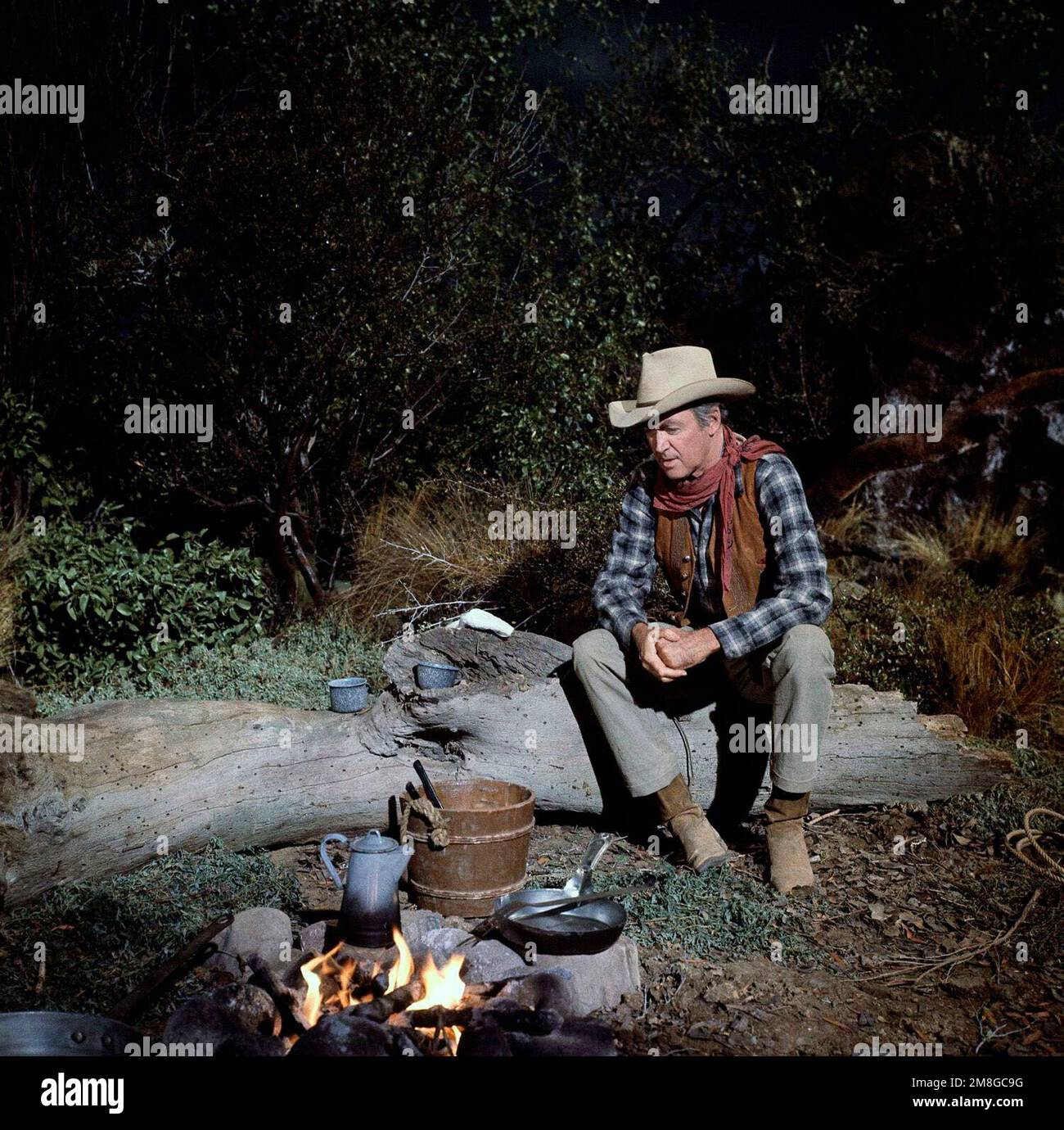 JAMES STEWART dans LA RACE RARE (1966), dirigé par ANDREW V. MCLAGLEN. Crédit : PHOTOS / Album UNIVERSEL Banque D'Images