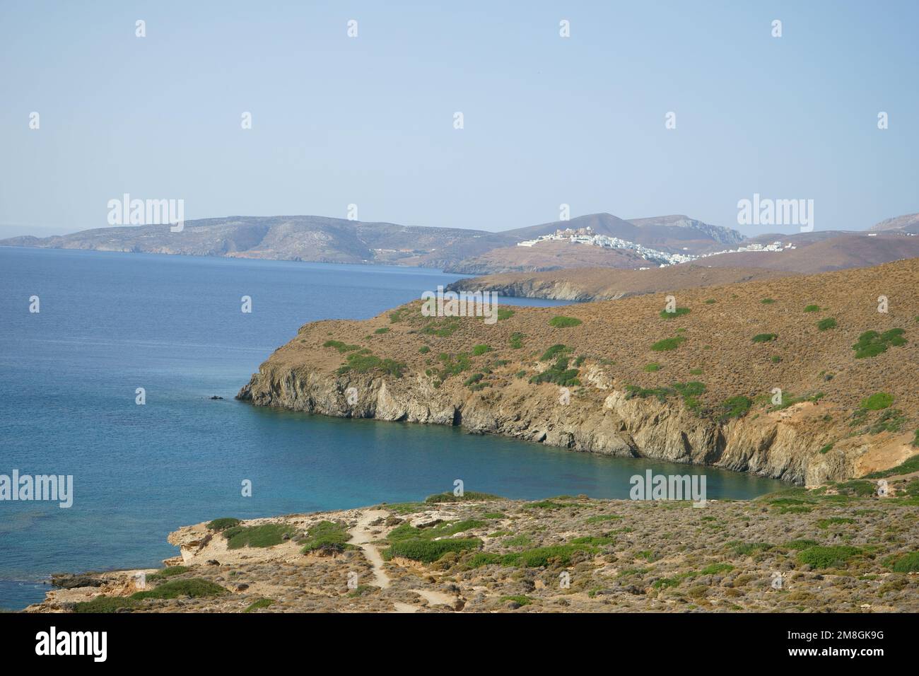Grèce, archipel du Dodécanèse, île d'Astypalaia, paysage marin Banque D'Images