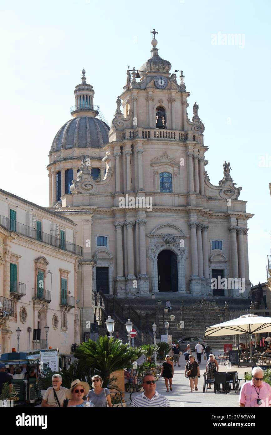 Ragusa Ibla (vieille ville), Sicile, Italie Banque D'Images