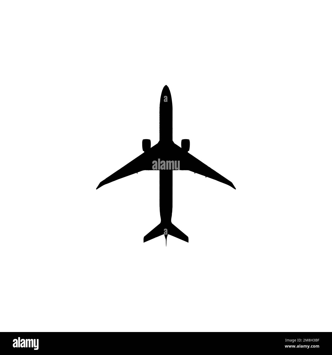 Icône avion. Un billet de voyage de style simple, un grand symbole d'arrière-plan représentant une affiche de vente. Élément de conception du logo de la marque avion. Impression de t-shirts d'avion. Vecteur pour Illustration de Vecteur