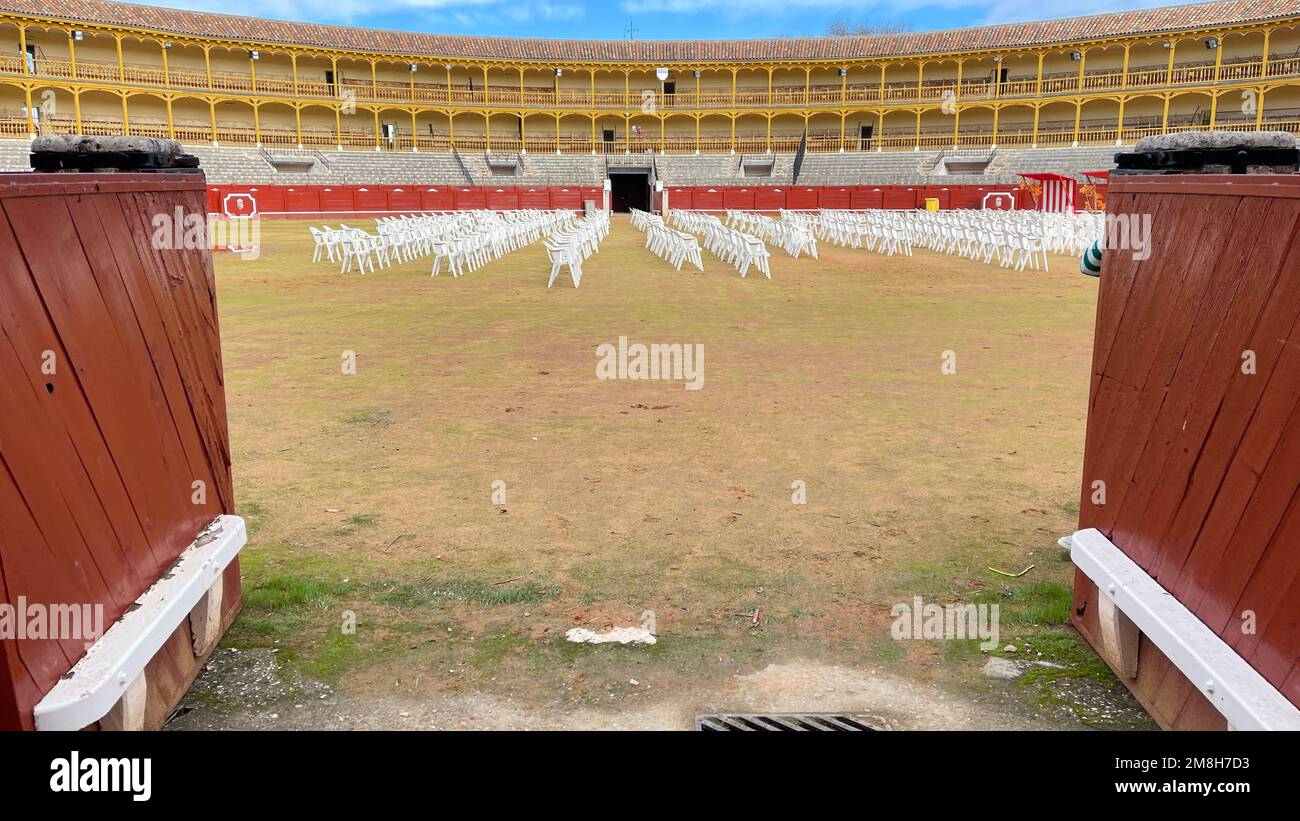 Bullring sans public d'Aranjuez à Madrid Banque D'Images