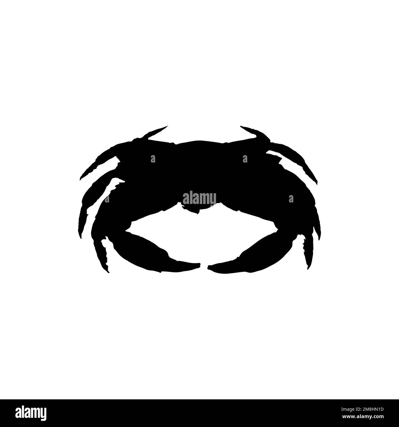 Icône crabe. Style simple produits de la mer grand solde affiche symbole de fond. Élément de conception du logo de la marque Crab. Impression de t-shirts en crabe. vecteur pour autocollant. Illustration de Vecteur