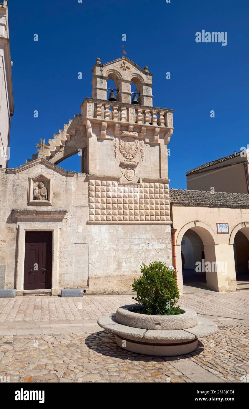 Chiesa di Mater Domini, Matera, Basilicate, Italie. Banque D'Images