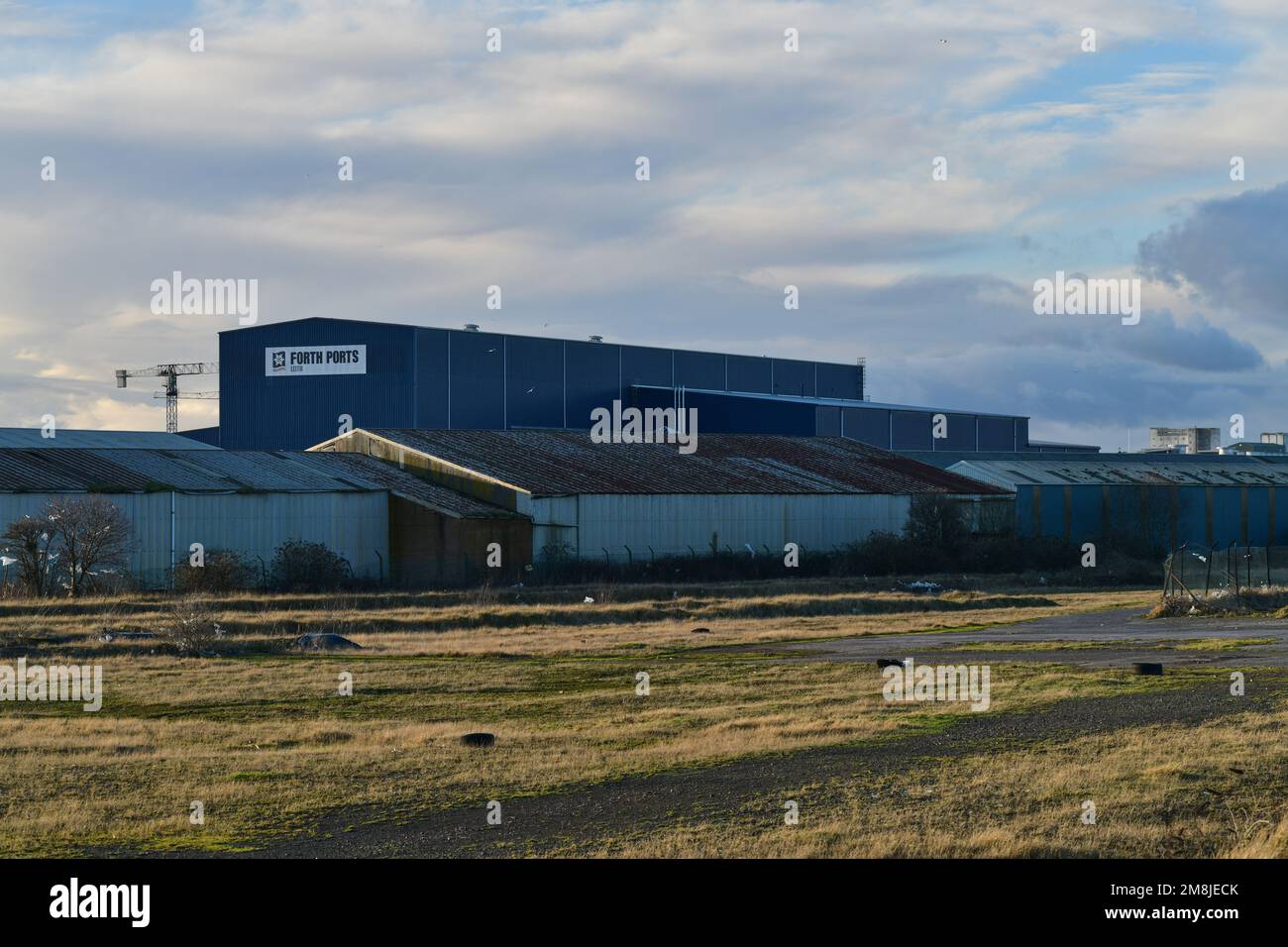 Edinburgh, Écosse, Royaume-Uni, 13 janvier 2023. Vue générale de l'Esplanade Marine vers le port de Leith. credit sst/alamy nouvelles en direct Banque D'Images