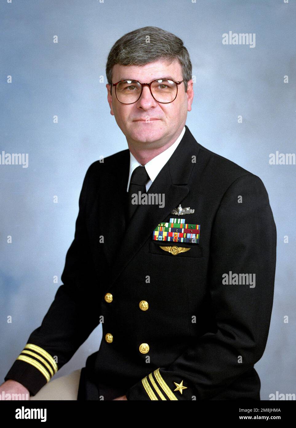 Lieutenant-commandant C. R. Clifton, USN. Base : USS George Washington (CVN 73) Banque D'Images