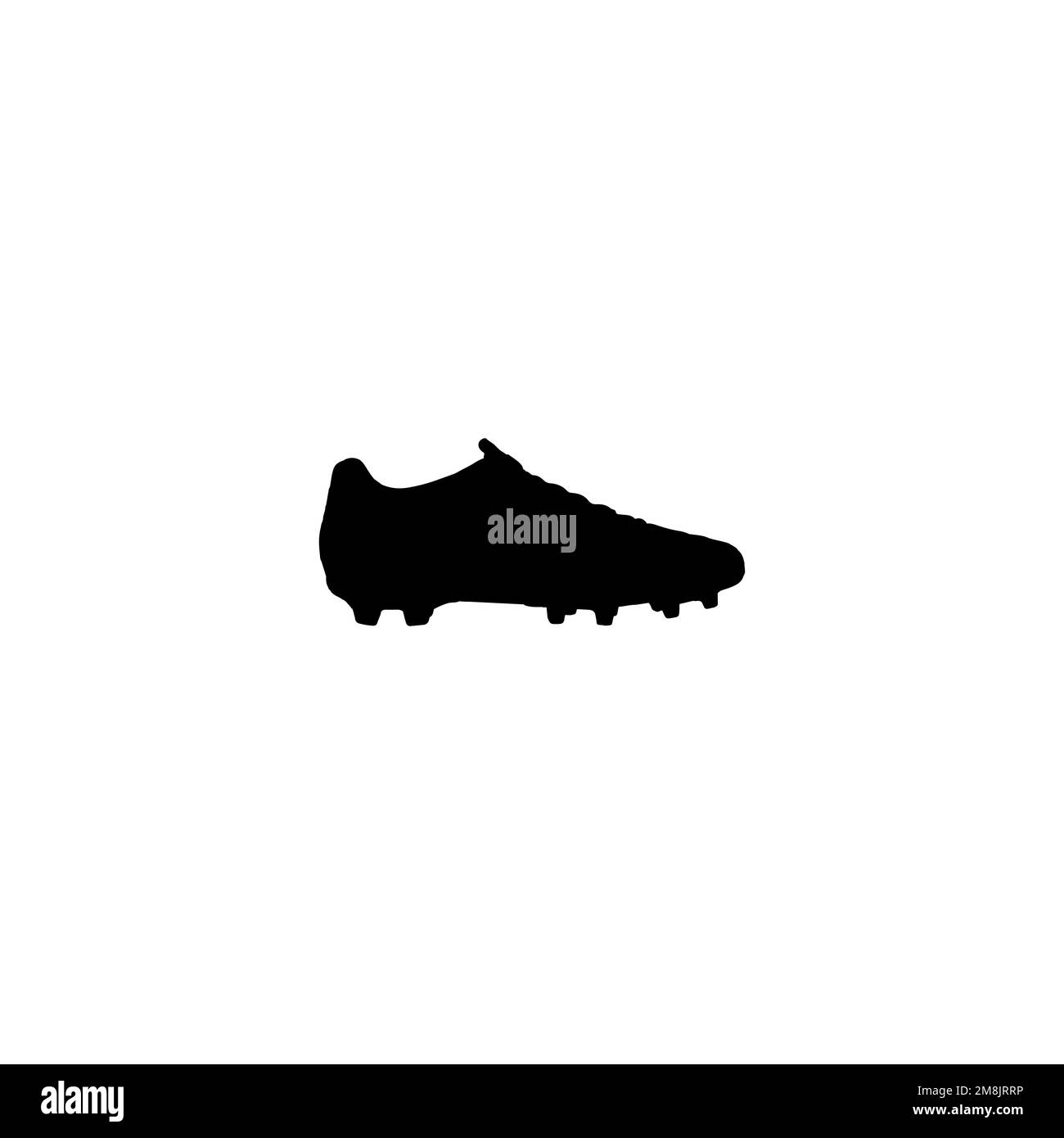 Icône chaussures de football. Symbole d'arrière-plan d'affiche de tournoi de football de style simple. Élément de conception du logo de la marque des chaussures de football. Imprimé chaussures de football Illustration de Vecteur