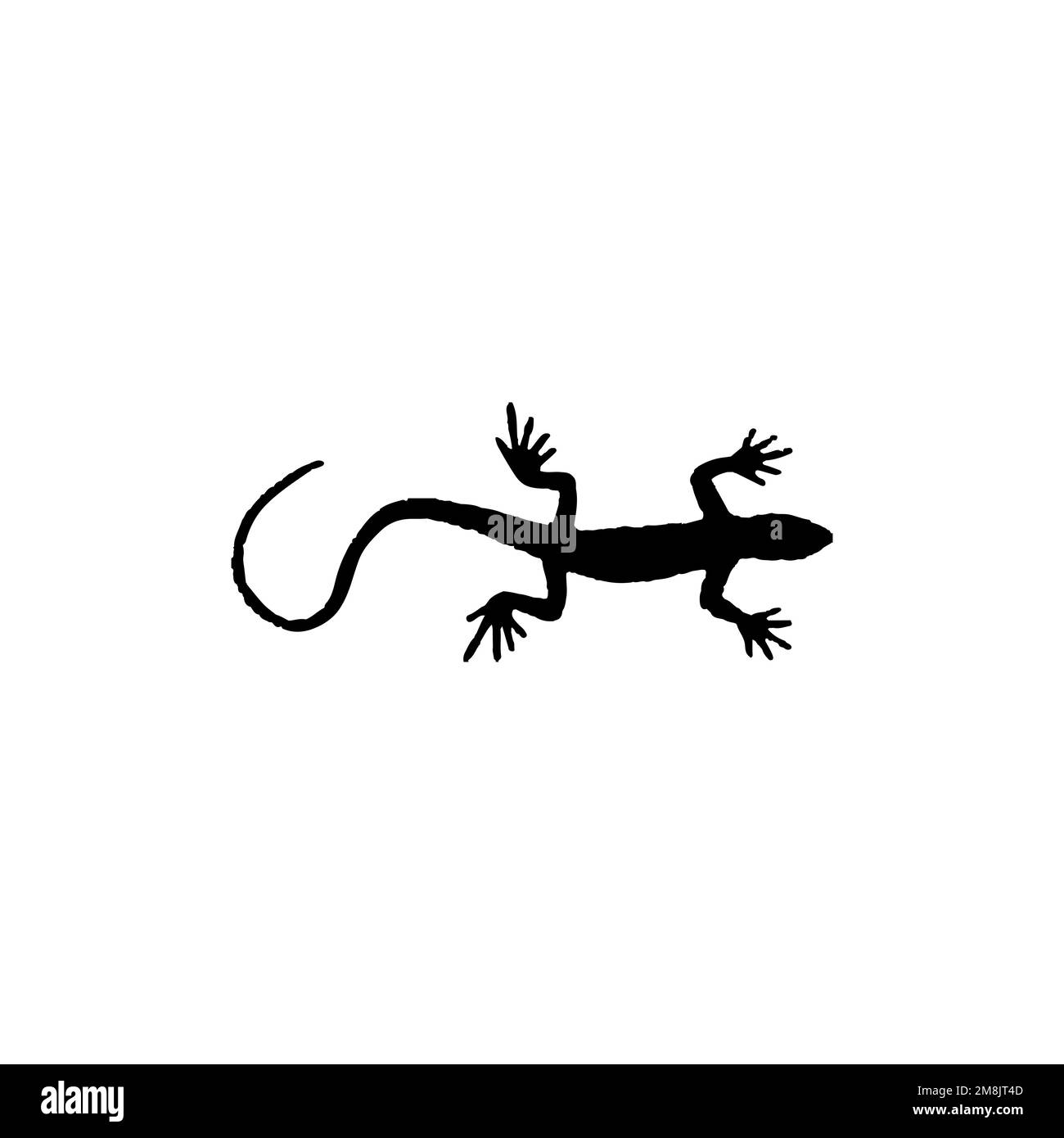 Icône Gecko. Symbole d'arrière-plan de l'affiche d'information sur les reptiles de style simple. Élément de conception du logo de marque Gecko. Impression de t-shirts Gecko. vecteur pour autocollant. Illustration de Vecteur